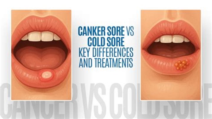 How can you tell the difference between a canker sore and herpes?