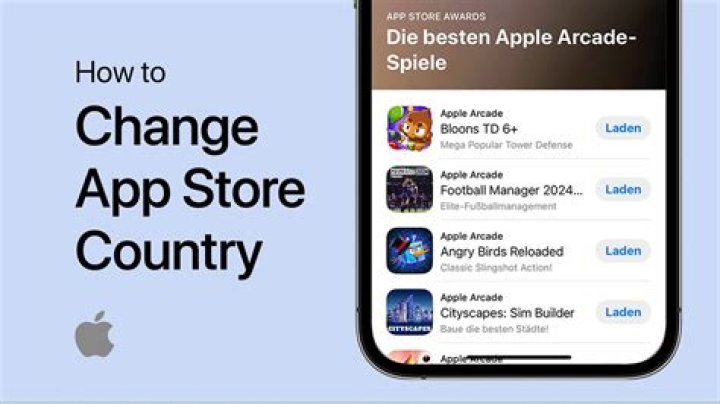 How do I change App Store country on iPad?