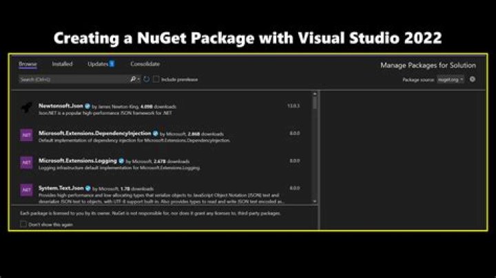 How do I create a Nuget package in Visual Studio?