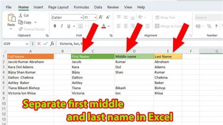 How do I separate domain names in Excel?