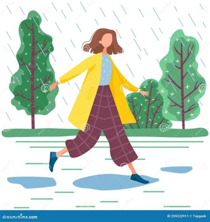 How do people walk in the rain without getting wet?