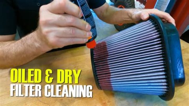 How do you clean the air filter on a leaf blower?