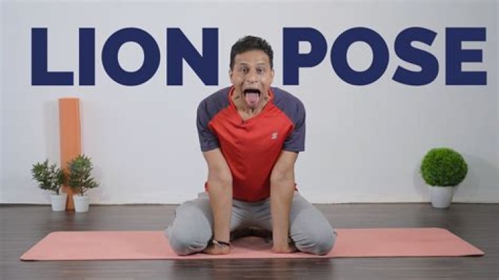 How do you do the lion pose?