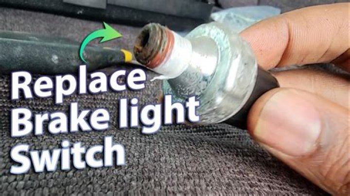 How do you fix a brake light switch?