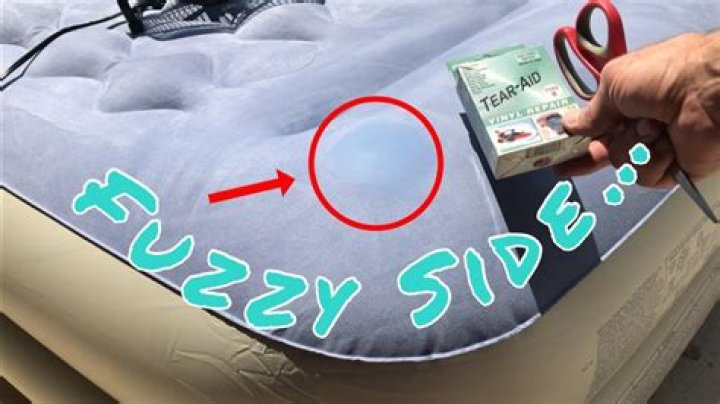 How do you fix an air mattress without a patch kit?