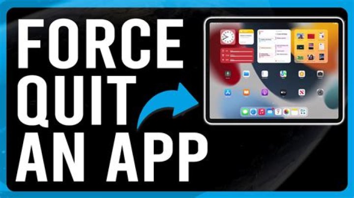 How do you force quit a frozen app on iPad?