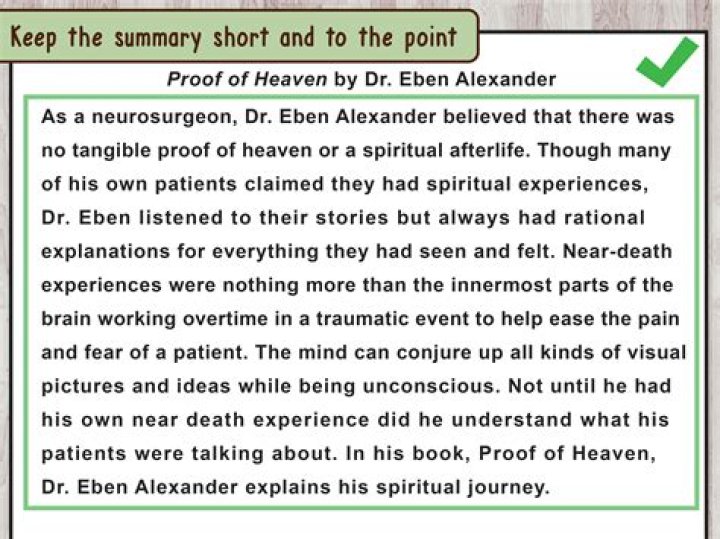 How do you start a summary paragraph?