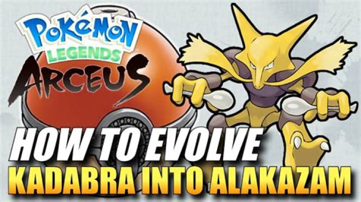 How does Kadabra evolve into Alakazam?