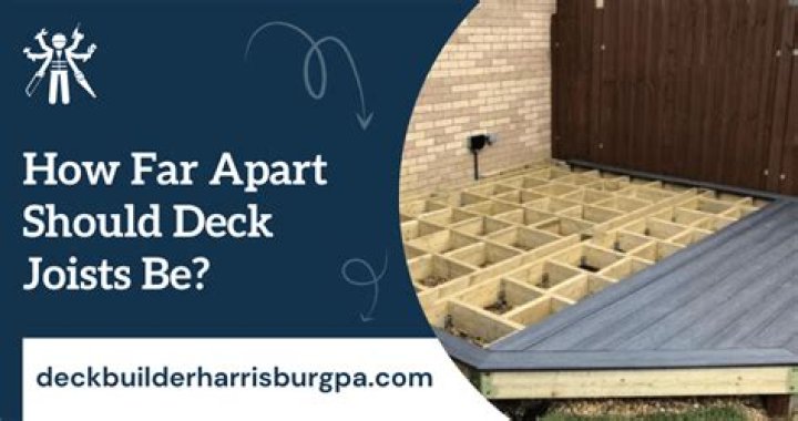 How far apart should footers be for a deck?