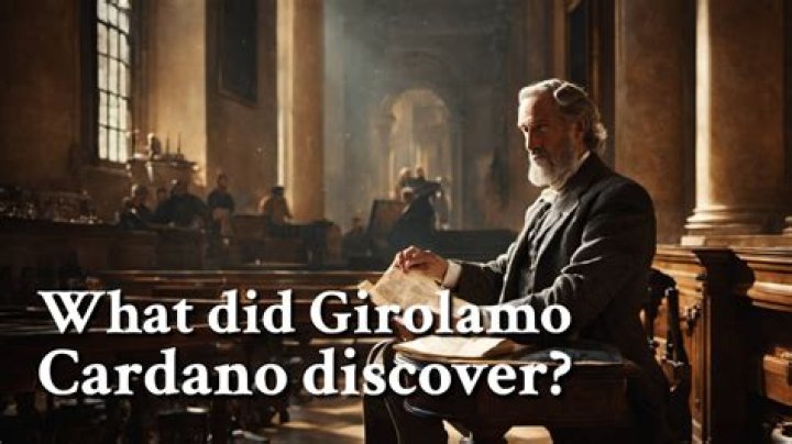 What did Girolamo Cardano do?