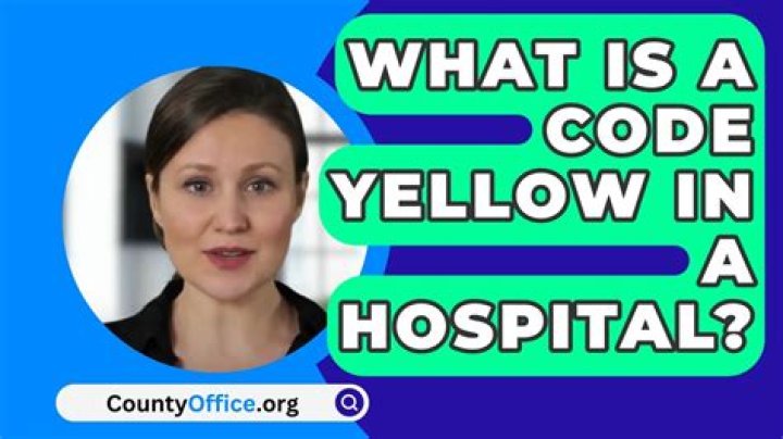 What is a code yellow in the ER?
