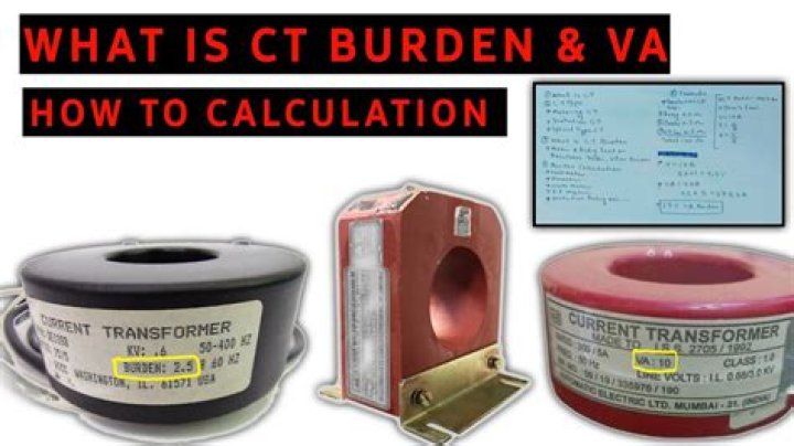 What is burden in instrument transformer?