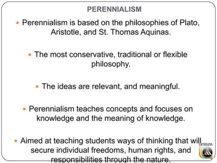 What is the aim of Perennialism?
