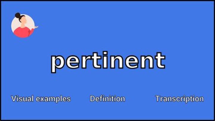 What is the means of pertinent?
