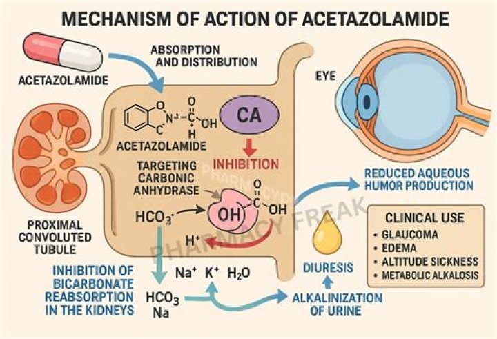 What is the most severe adverse effect of acetazolamide?