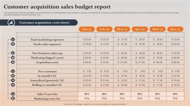 What is the purpose of the sales budget report?