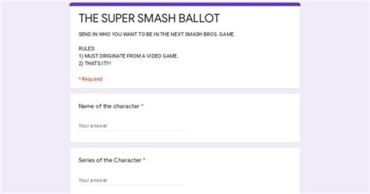 When did the smash ballot start?