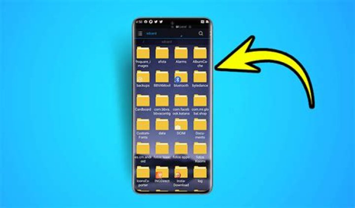 Where are my folders on my phone?