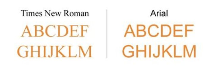 Which font is better Arial or Times New Roman?